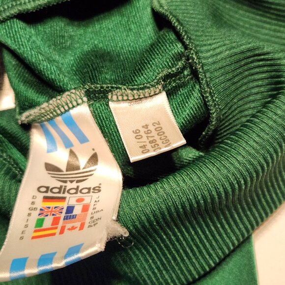 💚 Vintage Adidas Trefoil Full Zip Track Jacket Small Green 👟 - Picture 6 of 7
